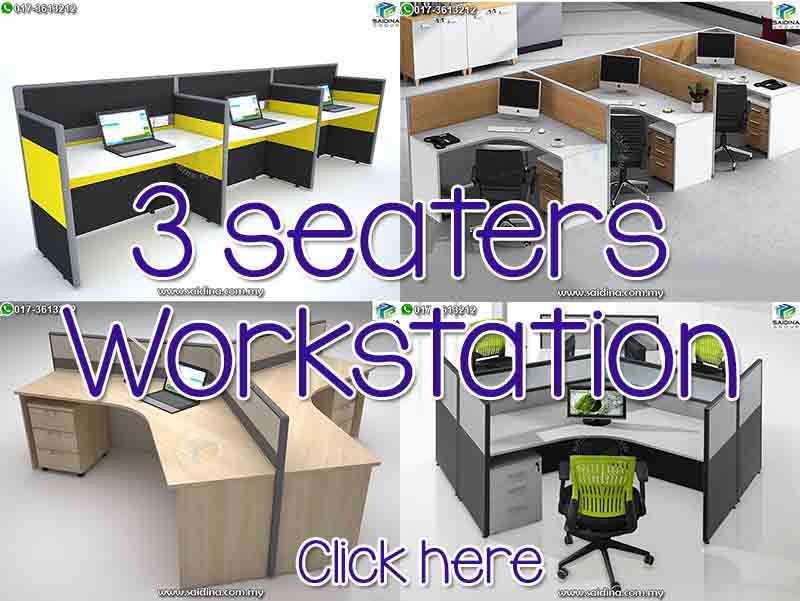 3 seater workstation