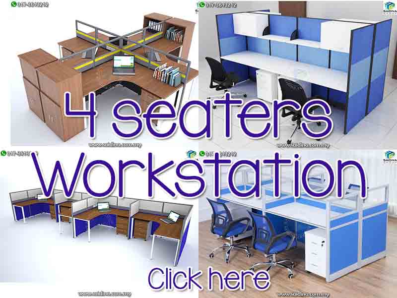 4 seater workstation